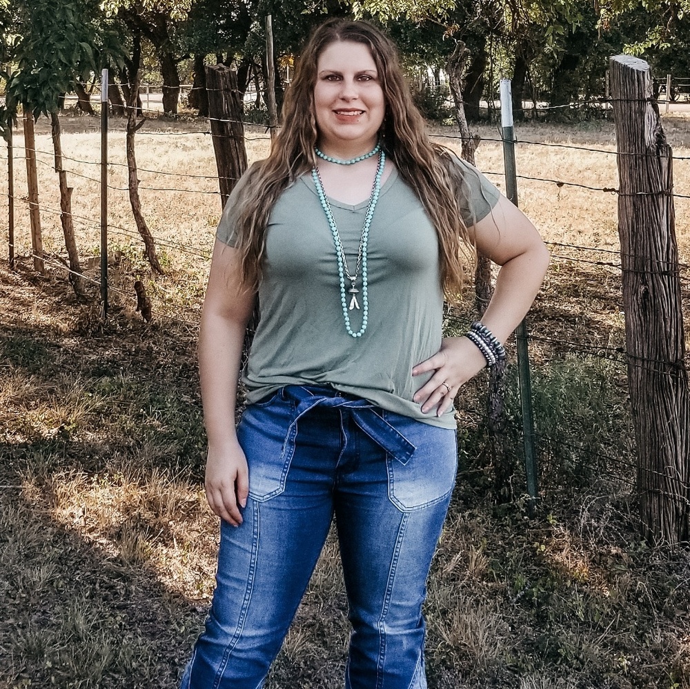 Sage Tie Top